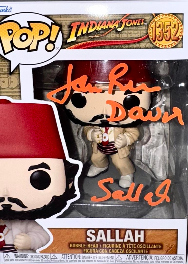 John Rhys-Davies Signed Funko Pop #1352 "Sallah" (Indiana Jones) - JSA COA #03